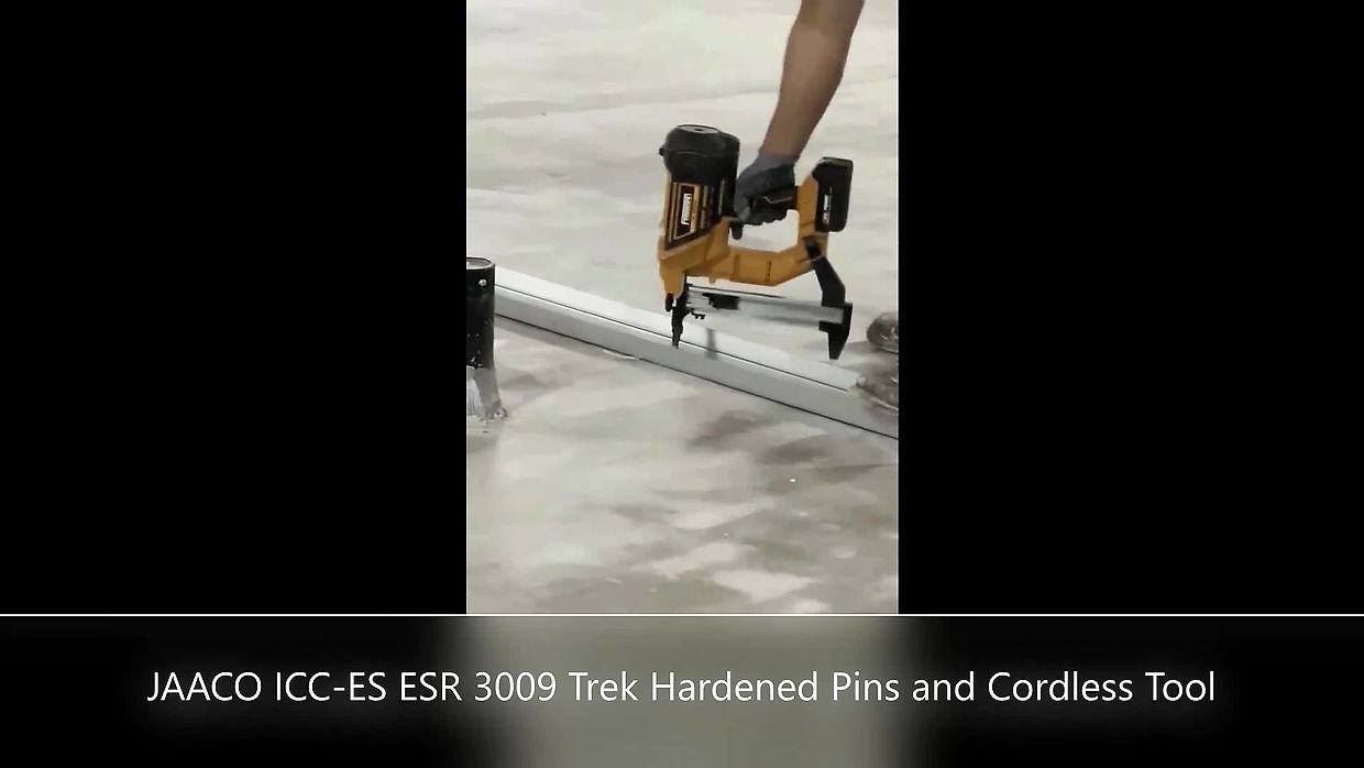 Cordless LD-40 Demo Drywall Track to Concrete